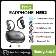 HTC NE52 AI Translator Earbud Bluetooth Earphone 4-micron Al call noise reduction 40h Battery Life O