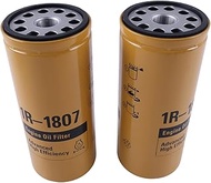 2Pcs Oil Filter 1R1807 1R-1807 Compatible with CAT Caterpillar 235B 312D2 313D2 320B 320D 322C 324D 