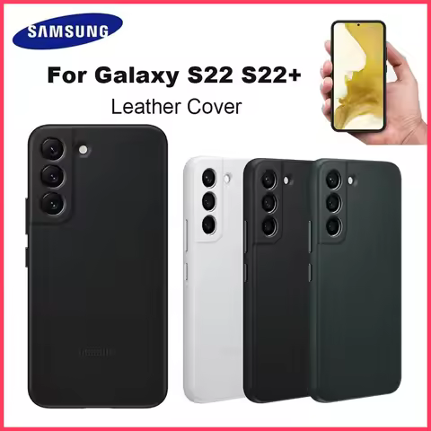 Original Samsung Leather Cover For S22 S22+ S22Plus High quality Leather Protective Case Shockproof