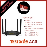 Tenda Ac6 Ac1200 Smart Dual-Band Wireless Router