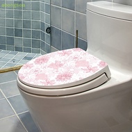 abongsea Flower Toilet Stickers Scenery Bathroom Decoration WC Toilets Stool Pedestal Toilet Decals Home Decor Removable Wall Sticker Nice