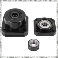 [I O J E] 1 Pcs FK10 Fixed Side +1 Pcs FF10 Floated Side for SFU1204 Ballscrew  Ball Screw 1204 Fk/F