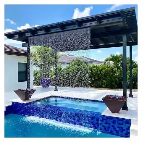 304 Stainless Steel Water Curtain Waterfall Rain Curtain Outdoor Landscape Fountain Water Curtain Wa