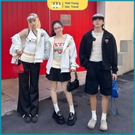 Jacket hoodie zip zipper felt HOODIE ZIP BOXY VER2 embroidered leather covered with fabric WHOSE 77 