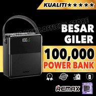 REMAX 100000mAh Power Bank 100k Powerbank Charger USB Type C Usb C Camping Large Besar Huge FP1 Orig