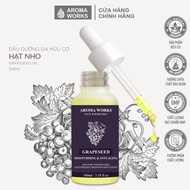 Dầu Hạt Nho Aroma Works Face & Hair Oil Grapeseed dưỡng ẩm mờ nếp nhăn massage body