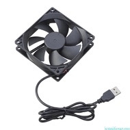 jenniferag.my 92MM Brushless Cooling Fan 5V USB Low Noise Cooling Case Fan Replacement Part