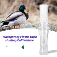 online Outdoor Sports Hunting Call Transparent Plastic Duck Hunting Call Whistle with Single Reed Hu