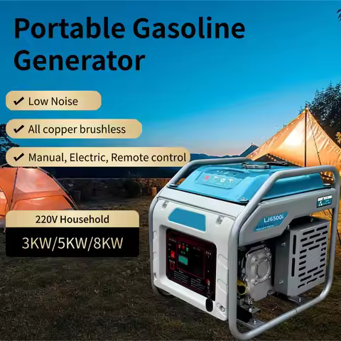 3KW 5KW 8KW Portable Household Generator 220V Frequency Conversion Intelligent Low Noise Outdoor Eme