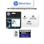 HP Original 711B Black Ink Cartridge 3WX01A - 80ml | Compatible with HP Designjet: T120 T125 T130 T5