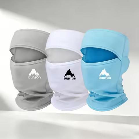 1/2/3/4/5PC Burton Mountain Logo Breathable Balaclava Windproof Full Face Sunscreen Mask