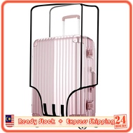MILANDO Luggage Suitcase Dusk Proof Waterproof Luggage Clear PVC Cover 20-30 inch