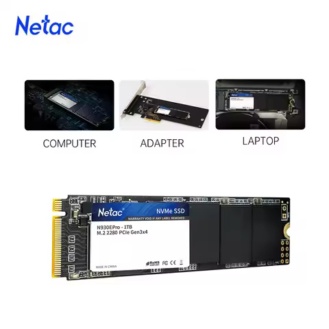 Netac M2 SSD NVMe 128gb 256gb 512gb 1tb SSD 500gb 250gb 960gb PCIe M.2 2280 Hard Drive Internal Soli
