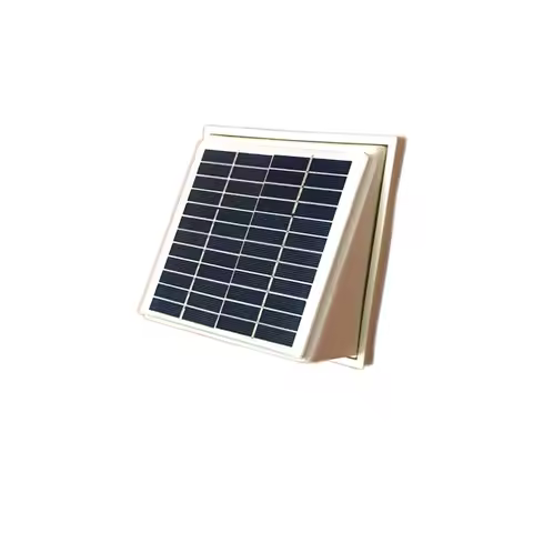 2.5W Plastic Solar Wall Fan Airduct Diameter Φ100mm Ventilator Extractor 68CFM Brushless DC Motor fo