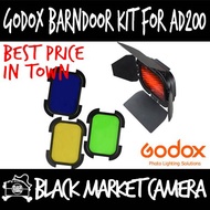 [BMC] Godox BD-07 Barndoor Kit with 4 Color Gels for AD200 Speedlight Head