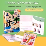NANA777 Board Game Cards Parent-child Interactive Puzzle Game Cards Happy Family Leisure Party Game