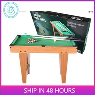 On hand 27x14 inches Mini billiard Table for Kids wooden with tall feet pool table set taco billiard