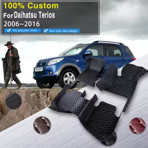 3D Car Floor Mats For Daihatsu Terios Bฤซgo Teriosu Toyota Rush Perodua Nautica J200 F700 2006~2016 L