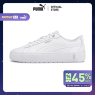 PUMA BASICS - รองเท้ากีฬาผู้หญิง Smash Platform v2 L สีขาว - 37303501