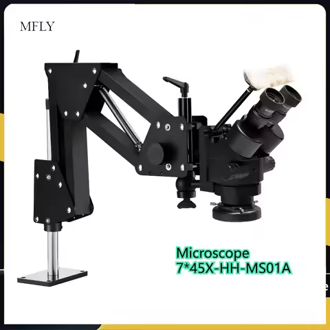 MS01A Jewelry Engraving Precision Stereoscopic Microscope, 7*45X, Binocular Microscope, Jewelry tool