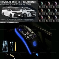AMAZING TOYOTA ALPHARD VELLFIRE ANH40 2024-2025 CAR 4D CRYSTAL GEAR SHIFT KNOB LED LIGHT RGB ATMOSPH