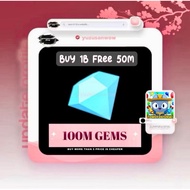 [BUY 1B FREE 50M]Ps99 100M Gems PC GAME