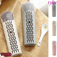 TYLER Chopstick Cage, Plastic with Lid Chopstick Basket, Moisture-proof Wall-mounted Chopstick Rack Kitchen