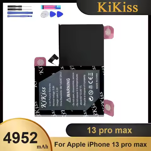KiKiss Battery For Apple iPhone 13 pro max,13 pro max,4952mAh