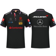 Mclaren Fleet Short-Sleeved F1 Racing Jersey Motorcycle T-Shirt Cycling POLO Shirt Fleet Overalls Me