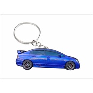 civic blue fd 2d keychain