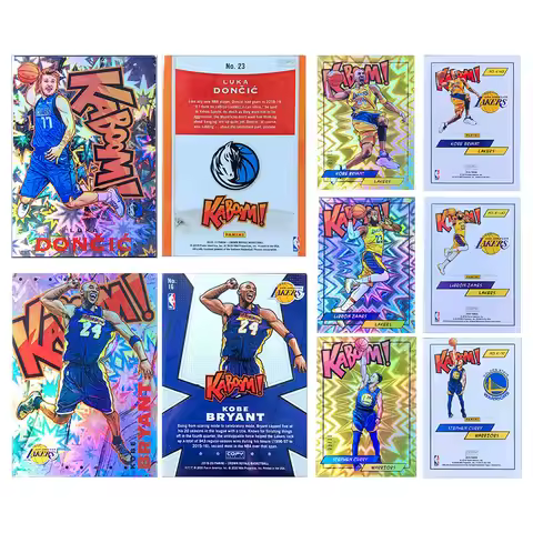 Collectible Cards DIY Star Cards Kaboom Luka Doncic Kobe Kobe Bryant LeBron James Curry Refractor Ca