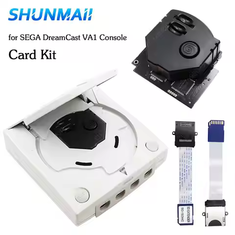 GDEMU Remote Secure Digital Card 3D Printed Mount Kit for DreamCast VA1 Console Optical Drive Simula