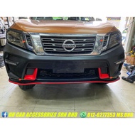 Nissan navara np300 np 300 nismo front bumper bodykit lip with led daylight pp no paint READY STOCK 