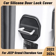 For JEEP Grand Cherokee 4xe 2022-2024 Car Door Shock Absorber Door Lock Protector Silicone Auto Door