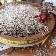 1mm จำนวน 300 อัน สต็อปเปอร์ ไข่ปลา กลม ตัวหยุด สายร้อย เอ็น อุปกรณ์ร้อย ลูกปัด กลมจิ๋ว 1 มิล Stoppe