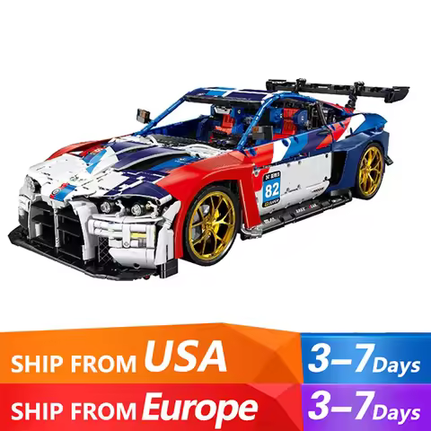 4556PCS City Technical M4 Poweful Sport Car Building Blocks MOC JD040 High-Tech Racing Sports Car M4