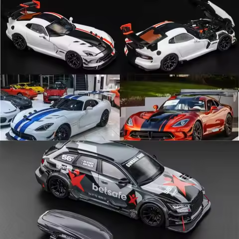 [PreSale] DCM 1:64 RS6 C7 DTM Betsafe Gumball Viper ACR Diecast Model Car