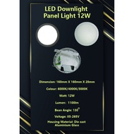 LED Sucface Panel Light 12W round