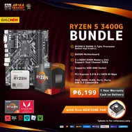 BRANDNEW Bundle RYZEN 5 3400G 3.7ghz Processor & B450M BIOSTAR MOTHERBOARD