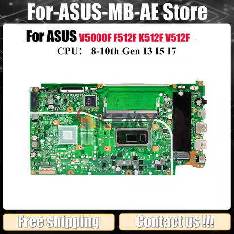 X512FA Laptop Motherboard For ASUS X512FL K512F X512FJ S512F X512FF V512F A512F X512FB X512F X512FJG