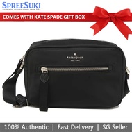 Kate Spade Handbag In Gift Box Crossbody Bag Chelsea Camera Bag Black # WKR00572