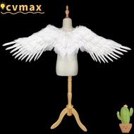 CYMX Angel Wings, Unisex Foldable Black Devil Wings, Realistic Lightweight White Swallow Wings
