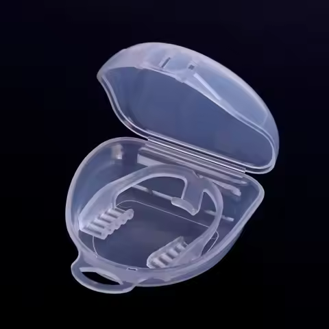 Sports Safety Silicone Teeth Protection Transparent Professional Mouth Guard Boxing Gum Shield Night