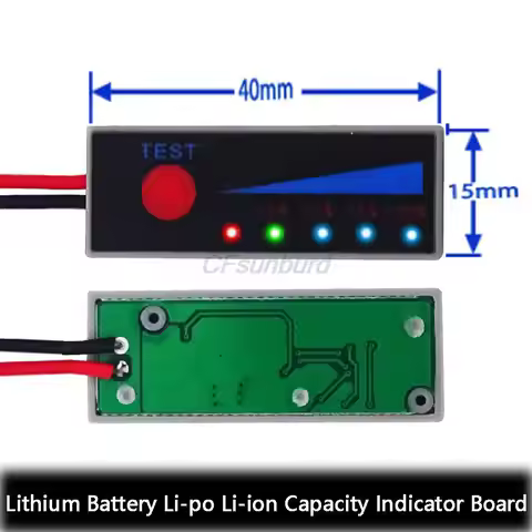 1S 2S 3S 4S 5S 6S 7S 4.2V-29.4V Lithium Battery Li-po Li-ion Capacity Indicator Board Power Display 