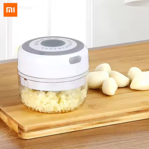 Xiaomi Electric Garlic Masher Kitchen Chopper Meat Grinder Mini Garlic Vegetable Chopper Crusher Rec
