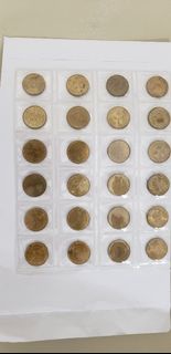 香港一毫硬幣 (1975-1979) (女皇頭) 共24個