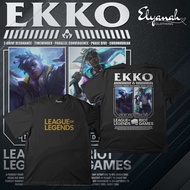 LOL - League of Legends - Ekko - Unisex Casual Cotton Crewneck Fabric