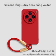 Ốp lưng GGUU cho Vivo X90 X100 X100S x200 Pro Pro bằng silicon chống rơicó dây đeo
