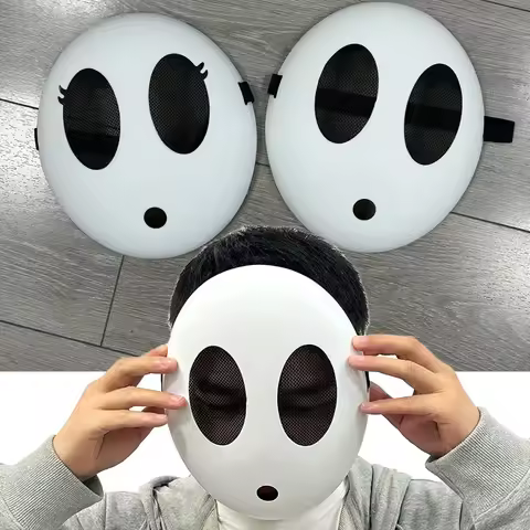 Masque de jeu Shy Guy Bros pour adultes, masque de tique promulgué, cosplay drôle, mignon, enfants, 