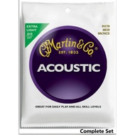 Martin Co M170 Extra Light Bronze 80/20 Acoustic Guitar String Tali Guitar Acoustic